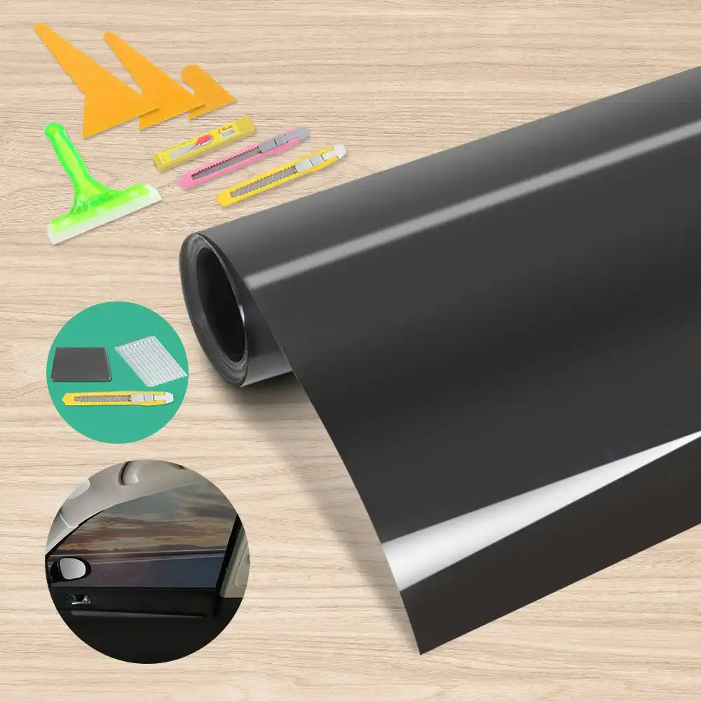 Giantz Window Tint Film Black Roll 35% VLT Home 100cm X 30m Tinting tools Kit
