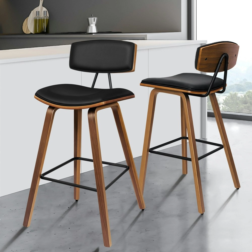 Alfordson Bar Stools Chic Design Black Mabel x2