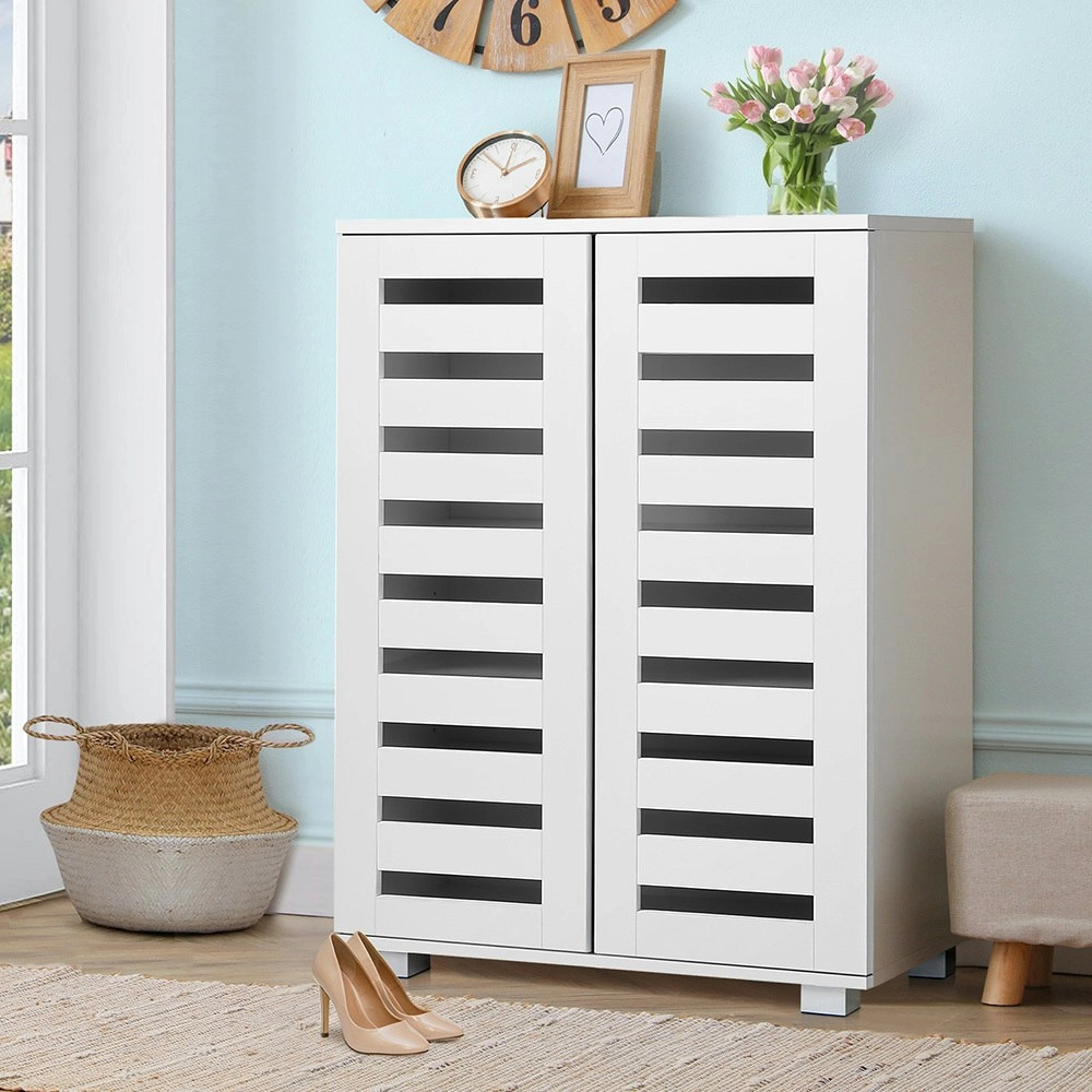 Alfordson Shoe Cabinet Storage 21 Pairs White