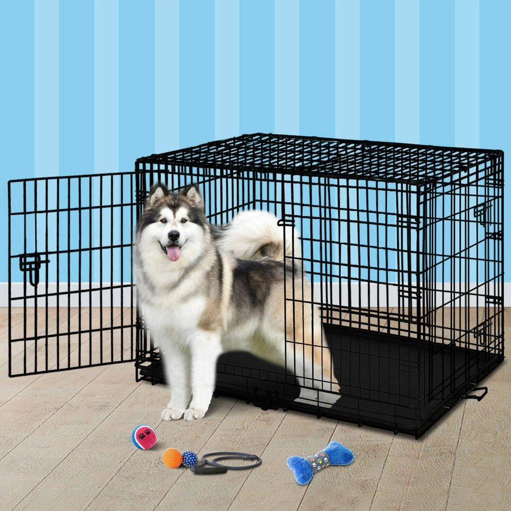 BEASTIE Wire Dog Cage 48in Foldable with Tray