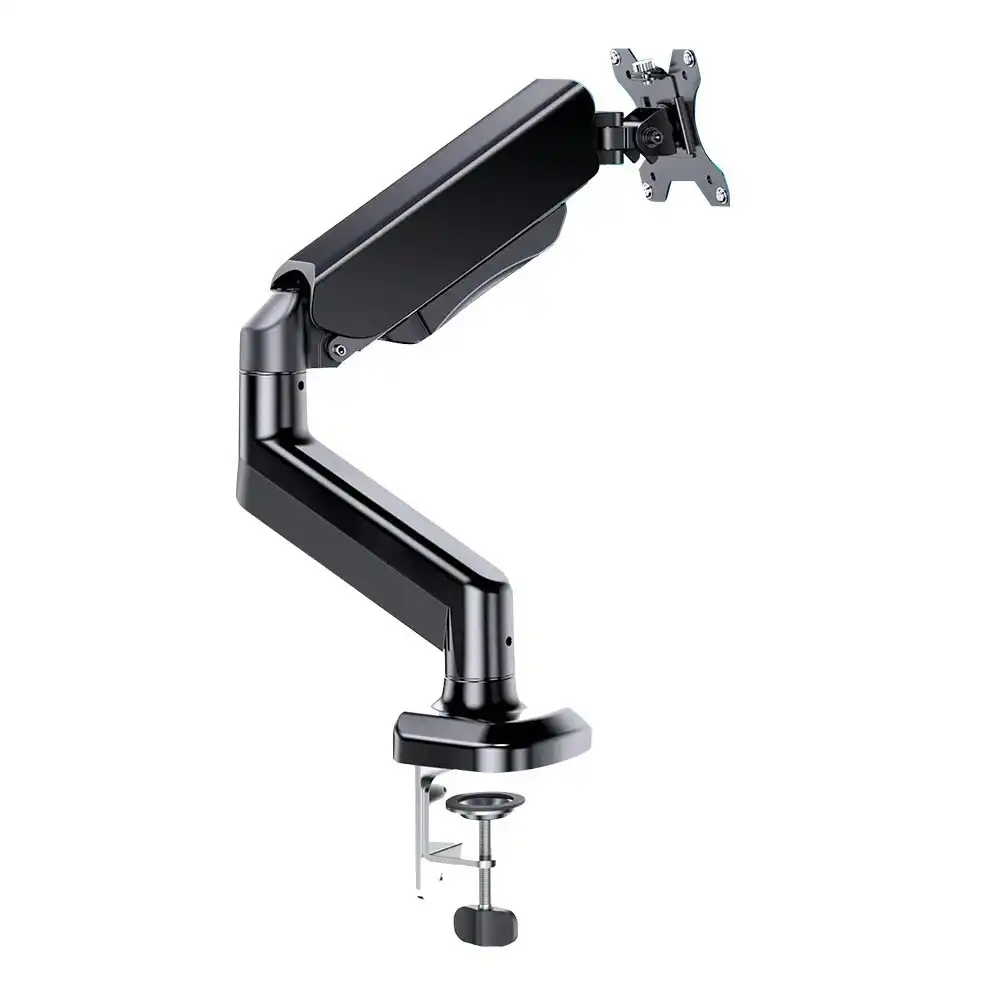 Viviendo Gas Spring Desk Stand and Monitor arm in Single or Dual Steel Monitor Mounts