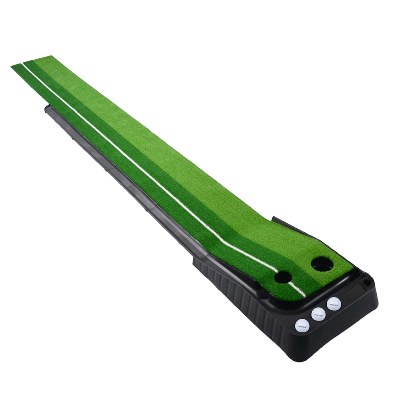 MaxU 3M Golf Putting Mat Practice Putter Indoor Outdoor Training Exerciser - Green