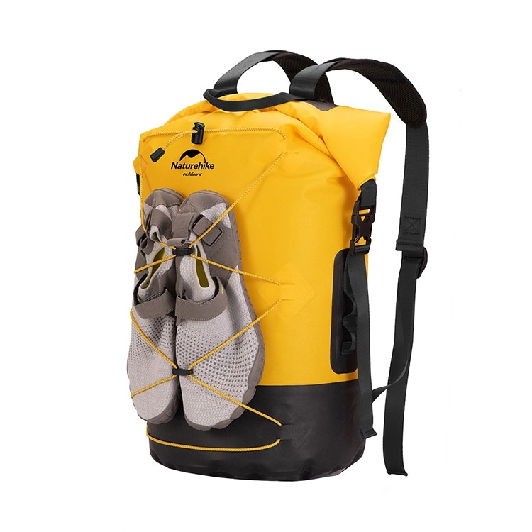 NatureHike 40L TPU Dry Wet Separation Waterproof Bag Outdoor Camping Tent Equip Backpack Large Capacity Portable - Yellow