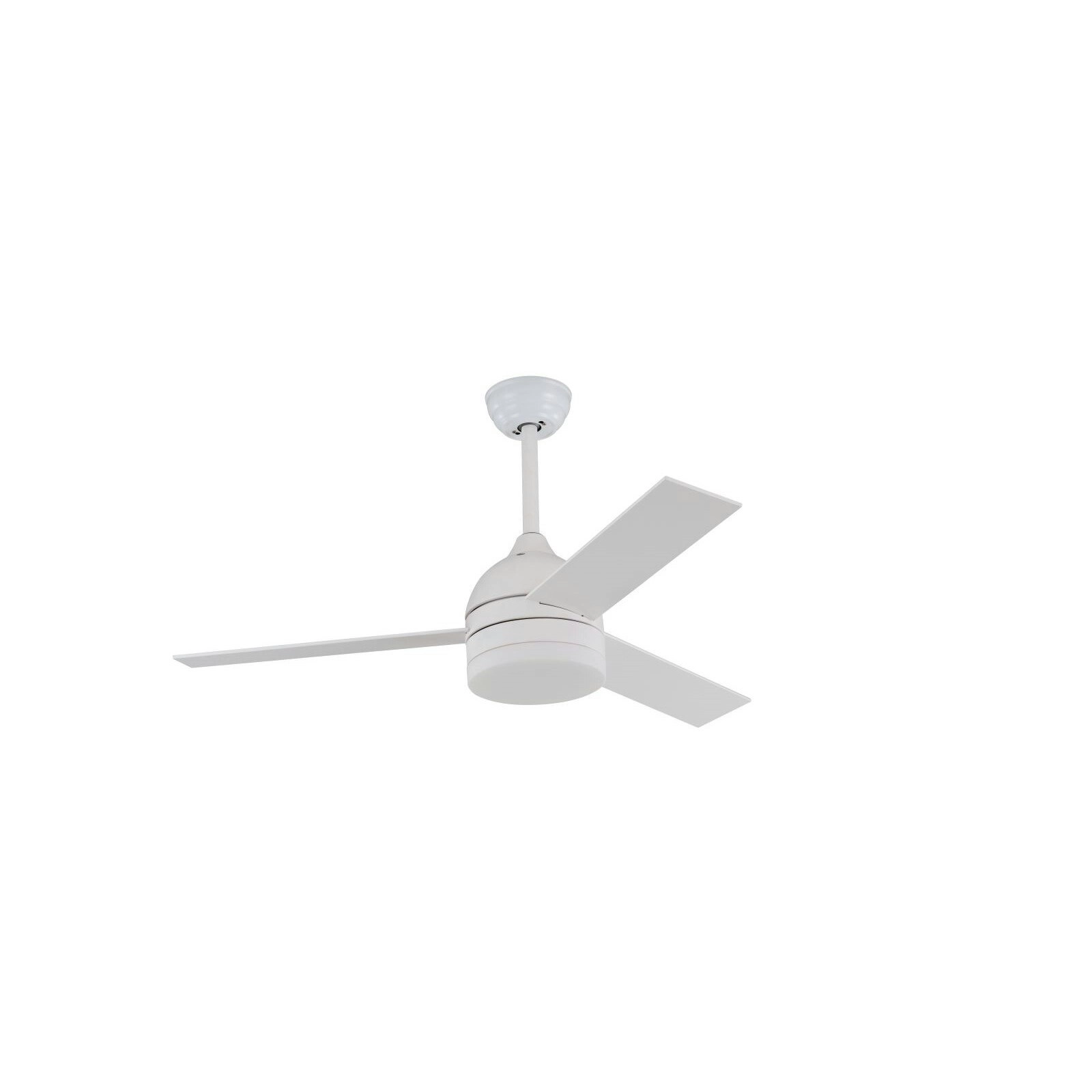 Viviendo 52 Inch 3 Blade Whisper AC Ceiling Fan with LED Light with 3 Speed Remote Control - White