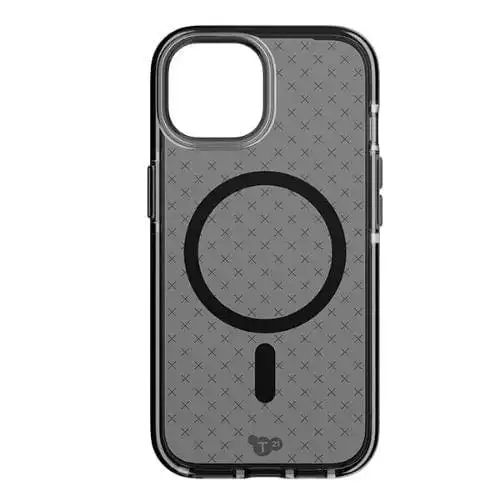 Tech21 Evo Check MagSafe Case for iPhone 15 Pro - Smokey Black