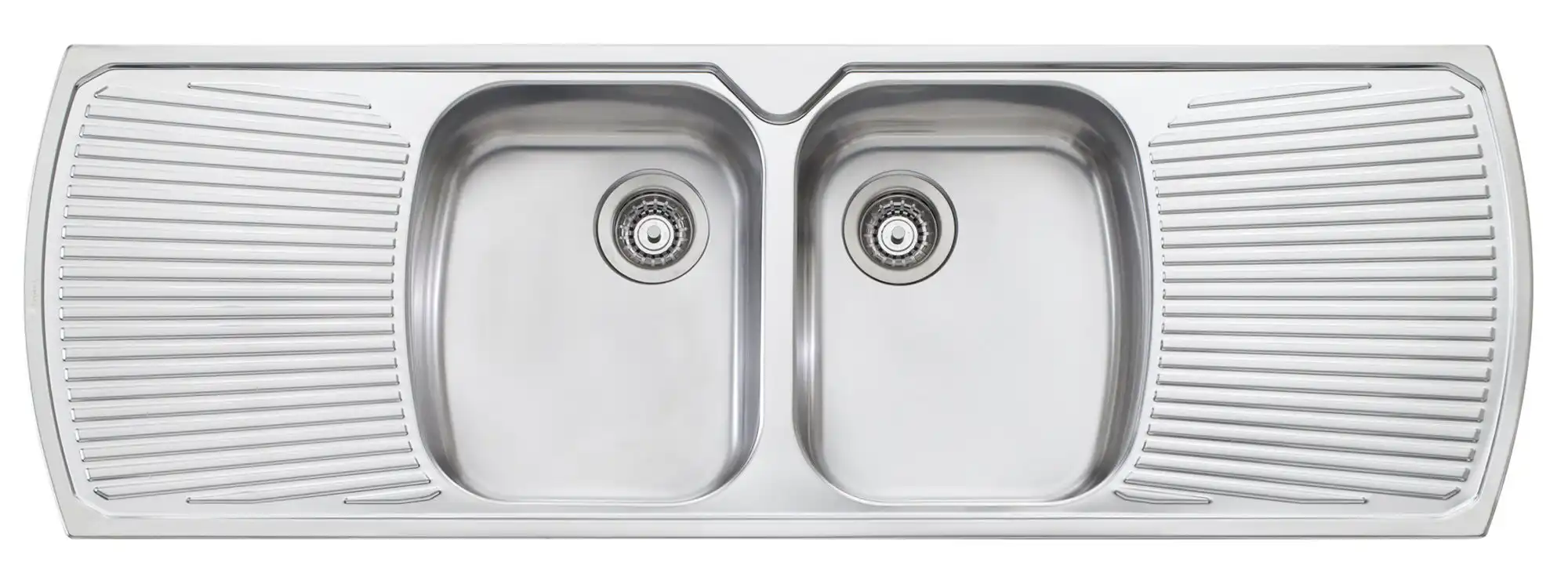 Oliveri Monet Double Bowl with Double Drainer Topmount Sink