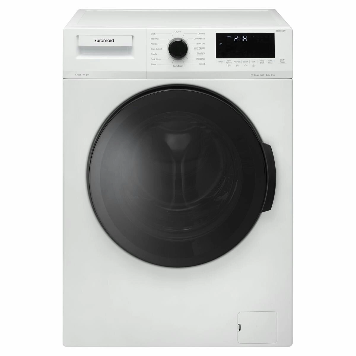 Euromaid 8.5kg Front Loading Washing Machine