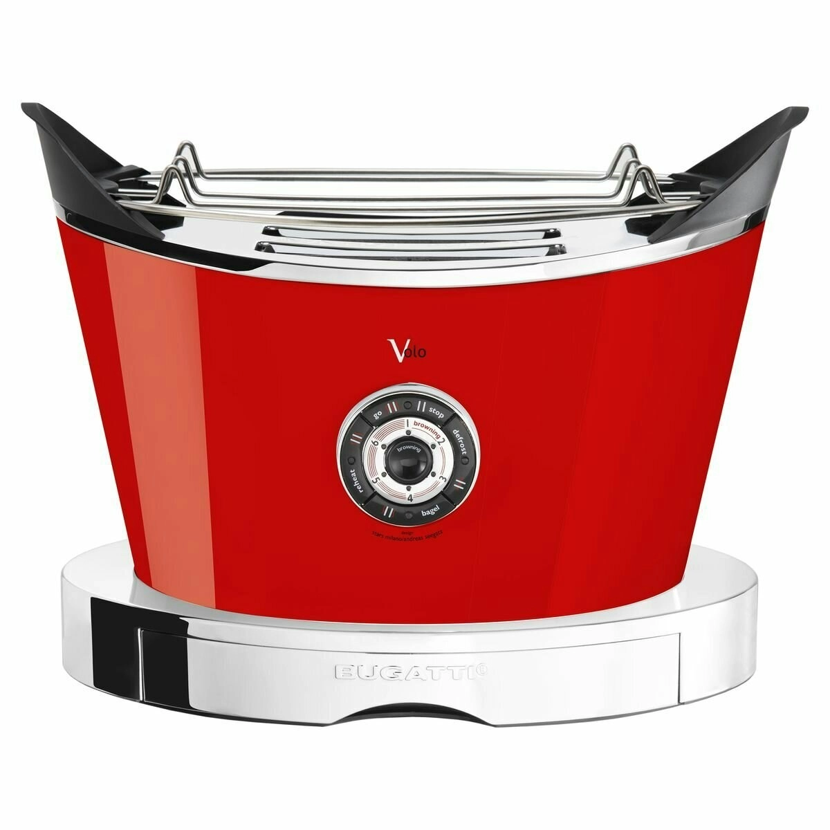 Bugatti Volo 2 Slice Toaster Red