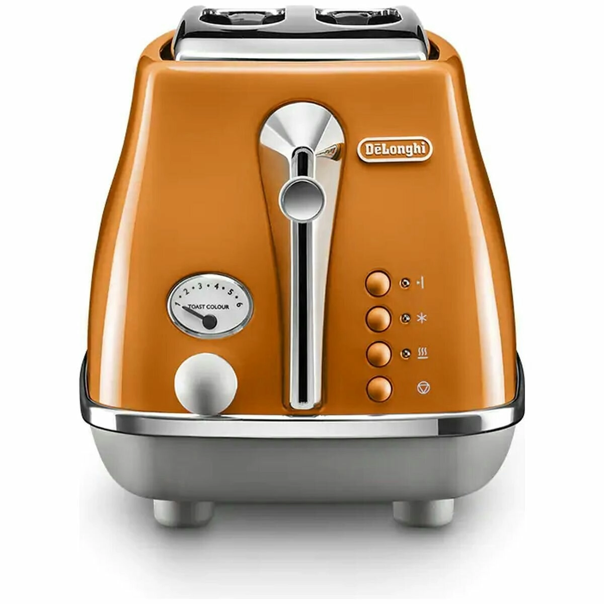 De'Longhi Icona Capitals Two Slice Toaster Rome Orange