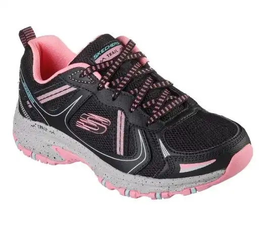 Womens Skechers Hillcrest - Vast Adventure Black/Hot Pink Sneaker Shoes
