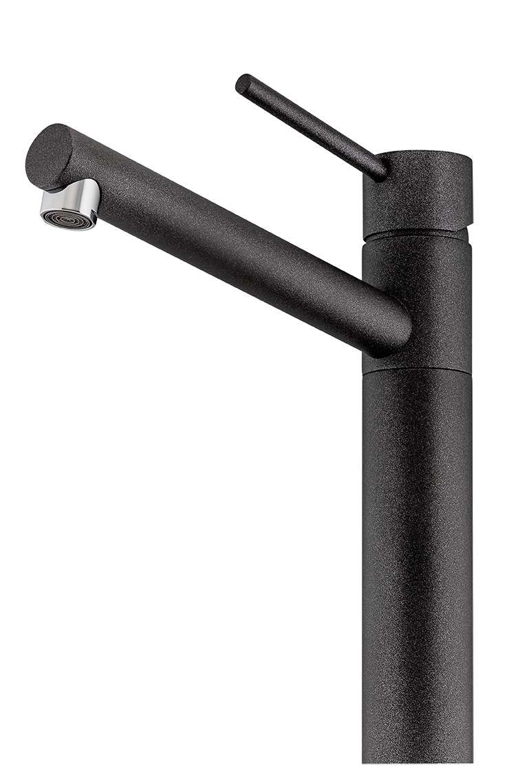 Oliveri Pepe Swivel Santorini Black Mixer Tap PT2010C-ST-BL