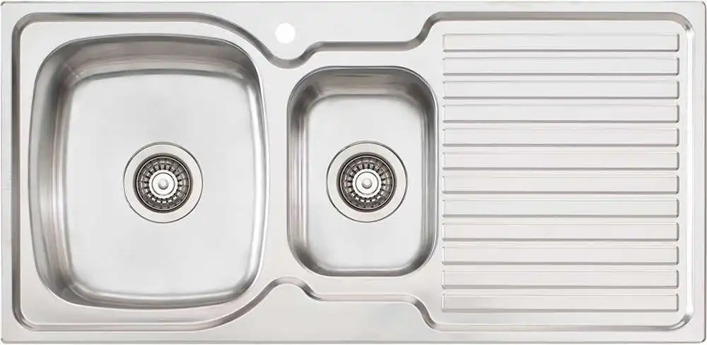 Oliveri Endeavour 1 & 1/2 Bowl Inset Sink With Drainer EE01