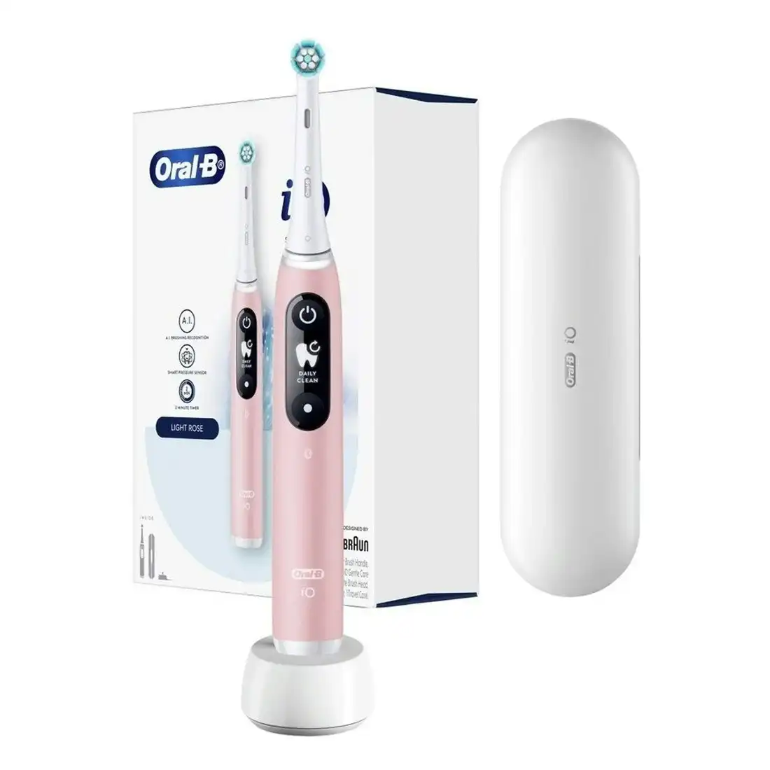 Oral-B iO 6 Series Rechargeable Toothbrush w/ Travel Case - White