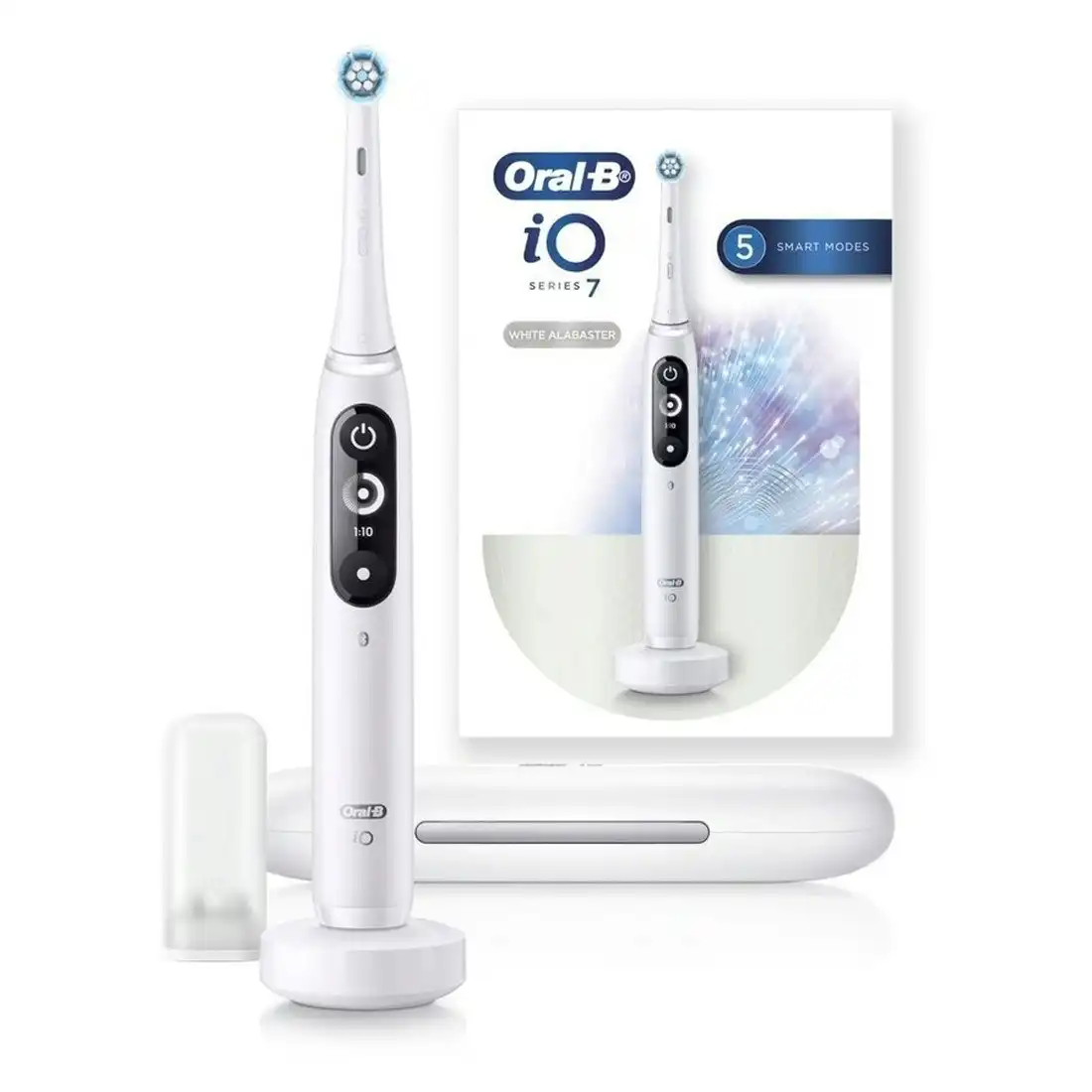 Oral-B iO 7 Series Rechargeable Toothbrush with Travel Case - White
