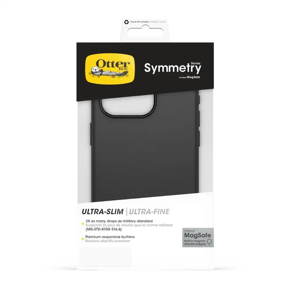 Otterbox Symmetry Plus MagSafe Case for iPhone 15 Pro Max 77-92897 - Black