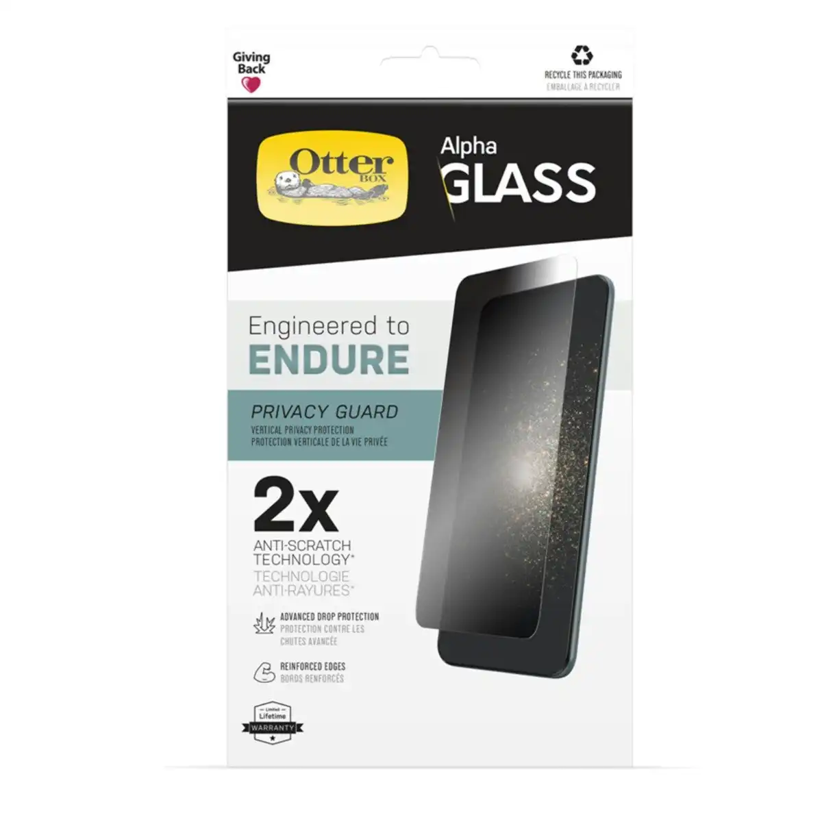 Otterbox Alpha Glass Screen Protector for Apple iPhone 12 mini - Clear