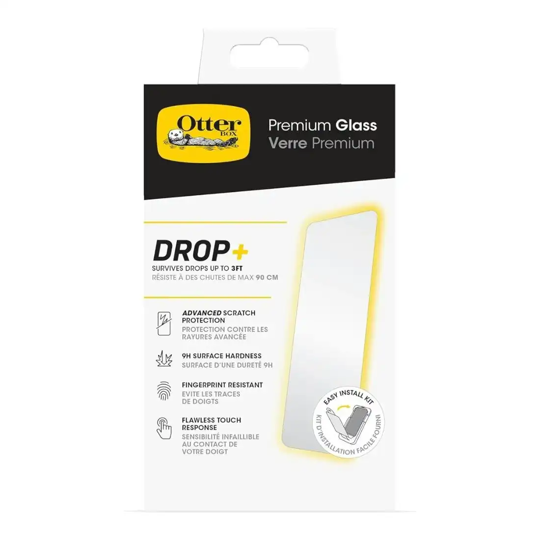 Otterbox Premium Glass Antimicrobial for iPhone 15 Screen Protector 77-93966 - Clear
