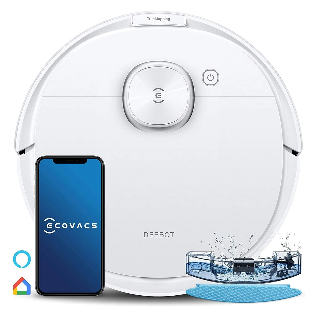 Ecovacs Deebot N8 Robot Vacuum Cleaner - White