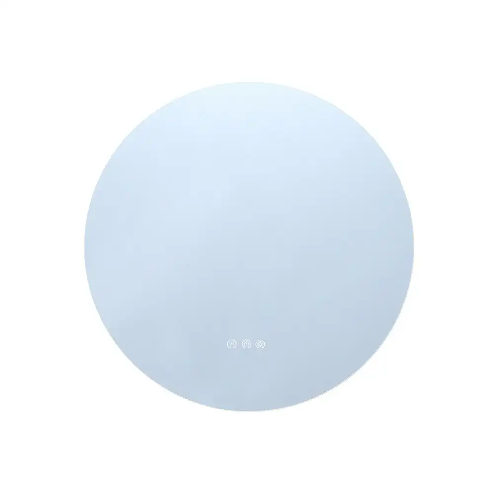 Simplus LED Wall Round Mirror Anti-fog Bathroom Mirrors Makeup Light 60cm