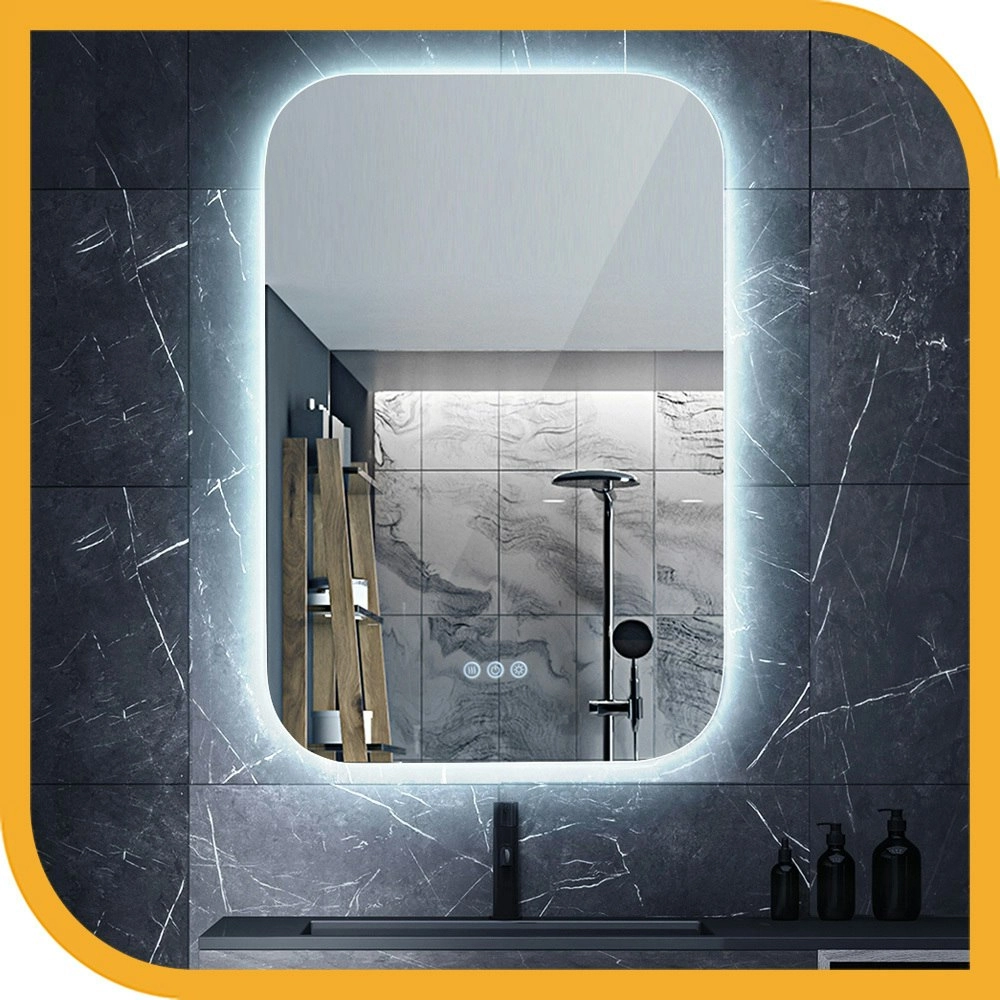 Simplus Smart Bathroom Mirror Vanity LED Light Wall Mirrors Anti-Fog 50x95cm