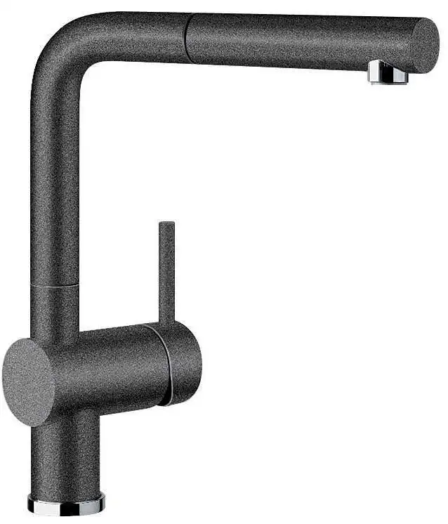 Blanco Anthracite 140o Swivel Spout Pull Out Mixer Tap LINUSSA 519371