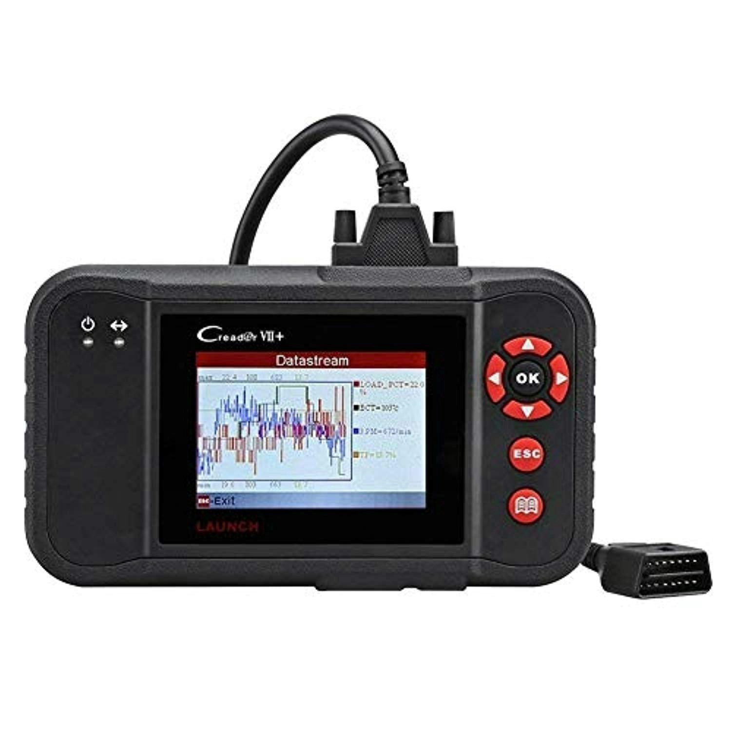 Launch Creader VII+ OBD2 Scanner ABS SRS Transmission and Engine Code Reader Diagnostic Scan Tool