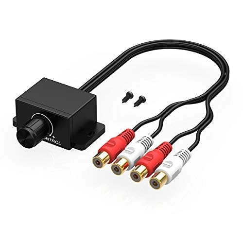 CHELINK Universal Car RCA Remote Amplifier Level Controller RCA Bass Knob Sub Amp Volume Control Cable