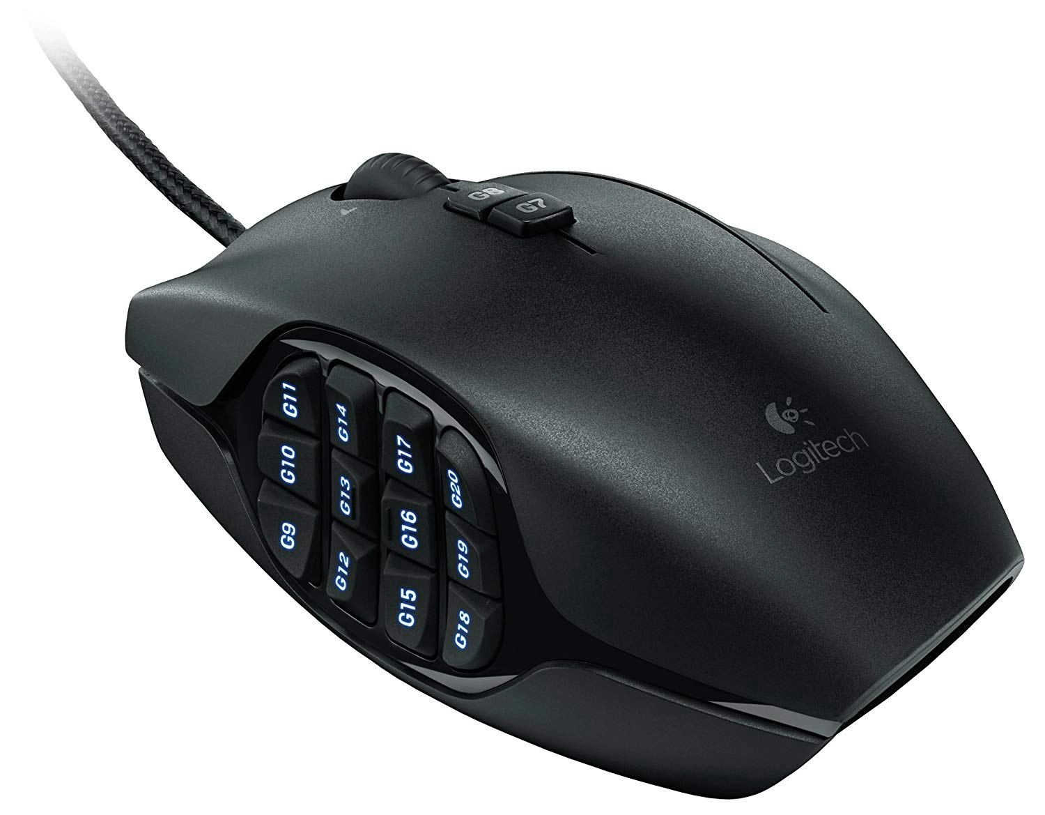 Logitech G600 MMO Gaming Mouse, RGB Backlit, 20 Programmable Buttons