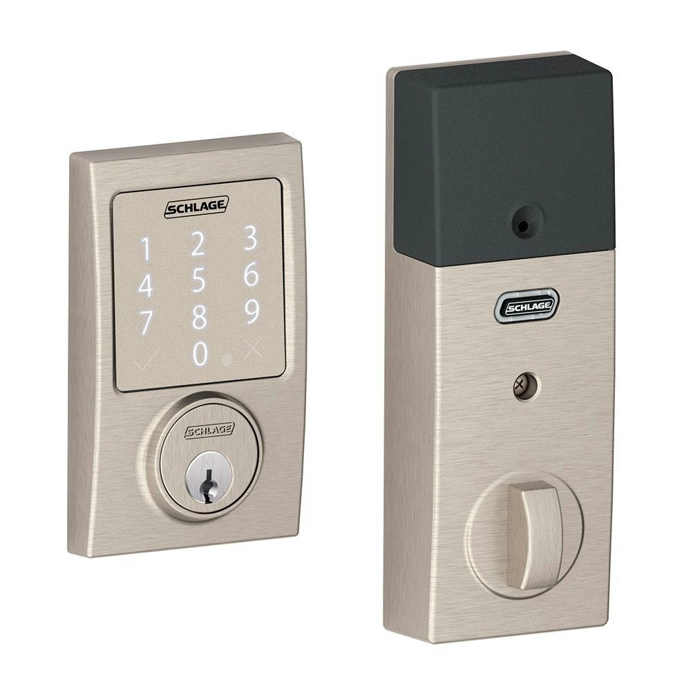 Schlage Sense Smart Deadbolt Door Security Lock with Apple Android App SATIN