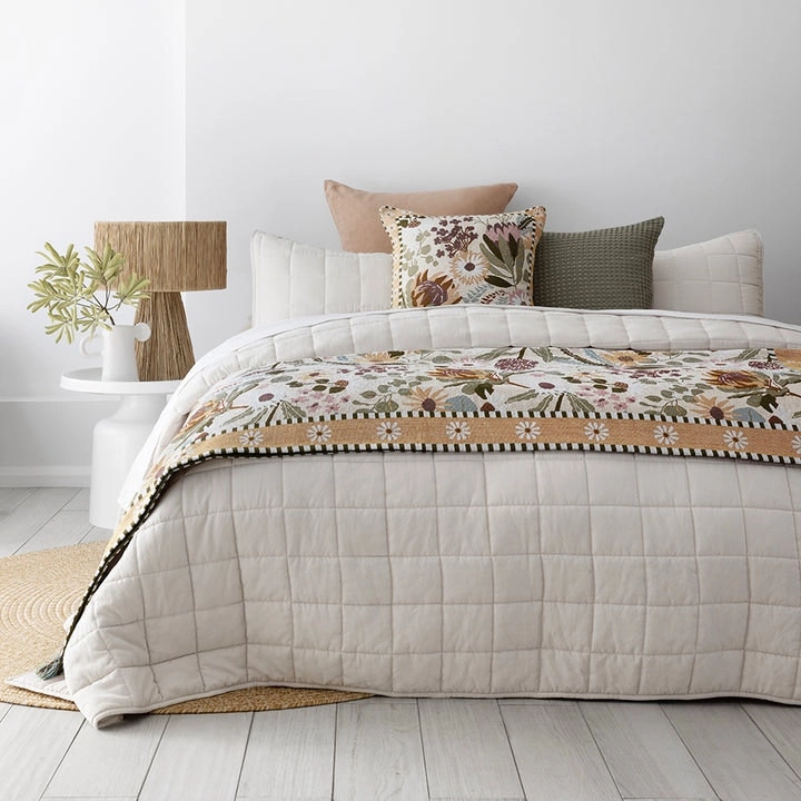 Bambury Laveau Coverlet Set Pebble