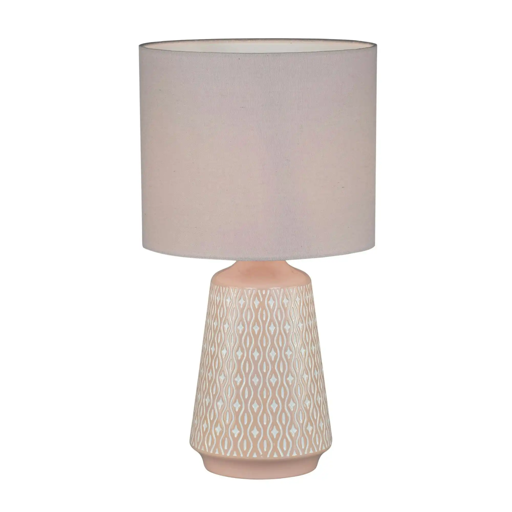 MOANA Ceramic Table Lamp with Shade Pink