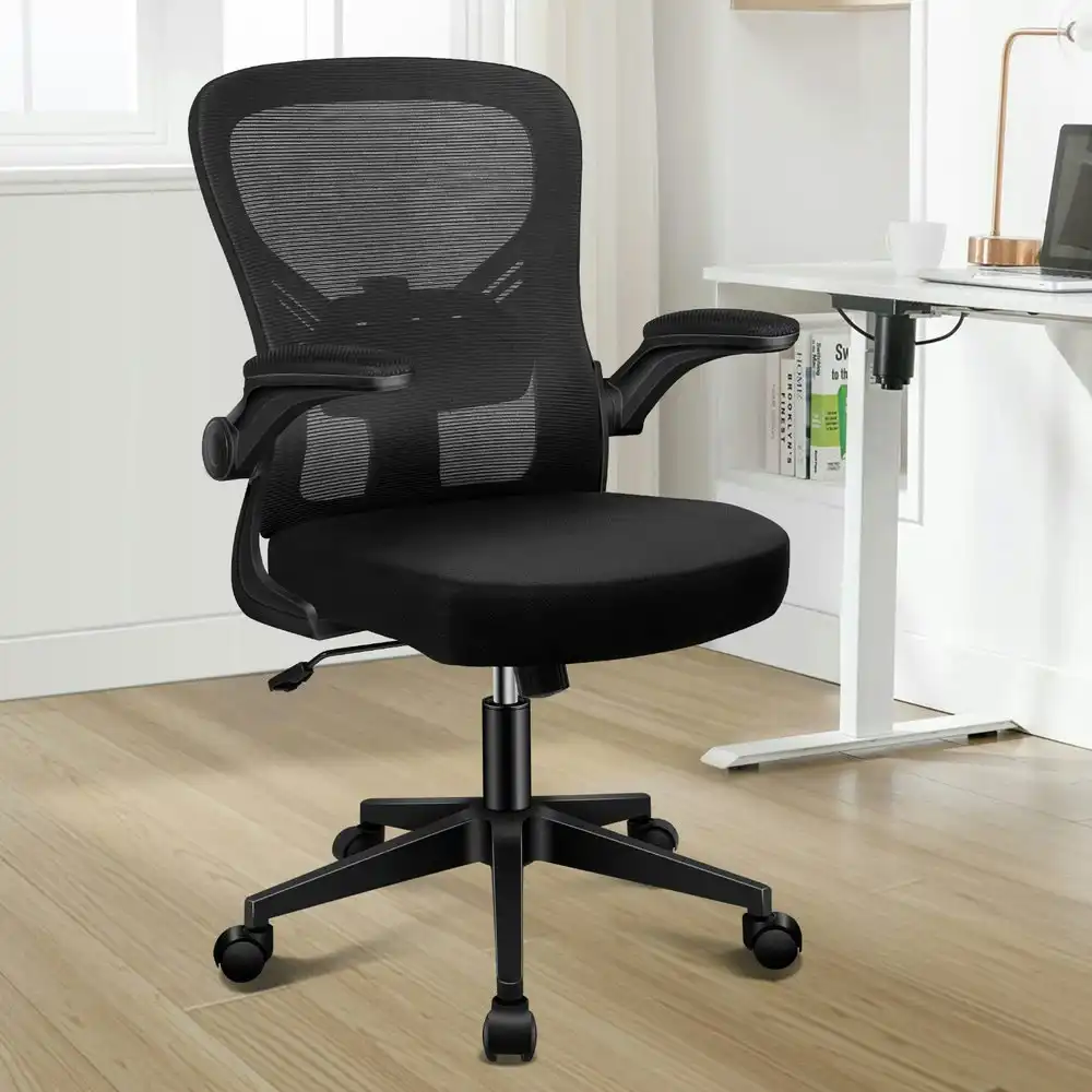 Alfordson Mesh Mid Back Computer Office Chair - Black