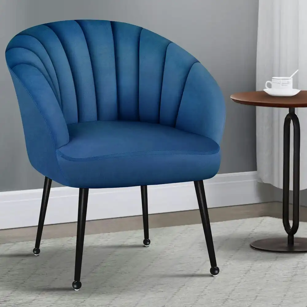 Alfordson Armchair Lounge Accent Chair Velvet Blue