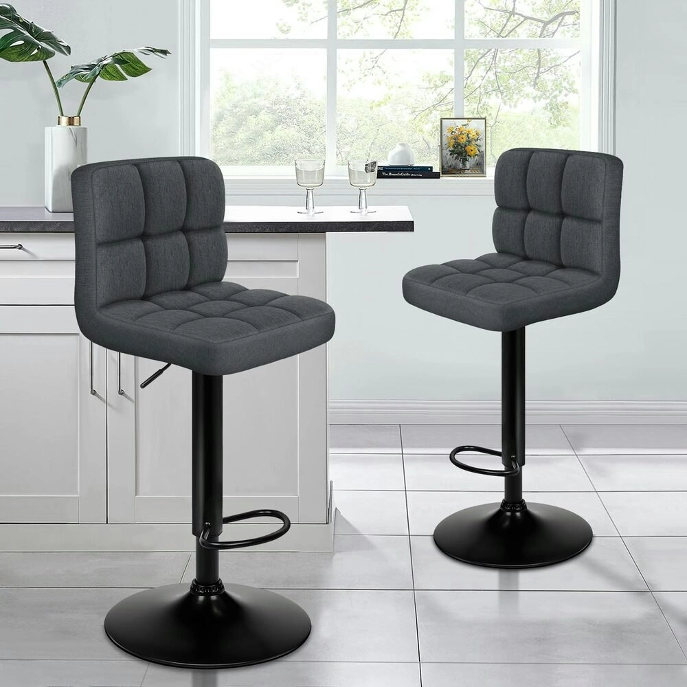 Alfordson Bar Stools L Shape Grey Ralph X2