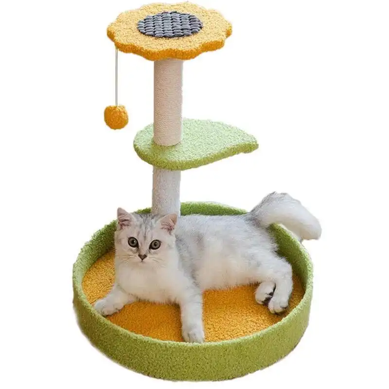 Cat Tree Scratching Tower Post Pet Climbing Board Scratcher Furniture Pet Toy