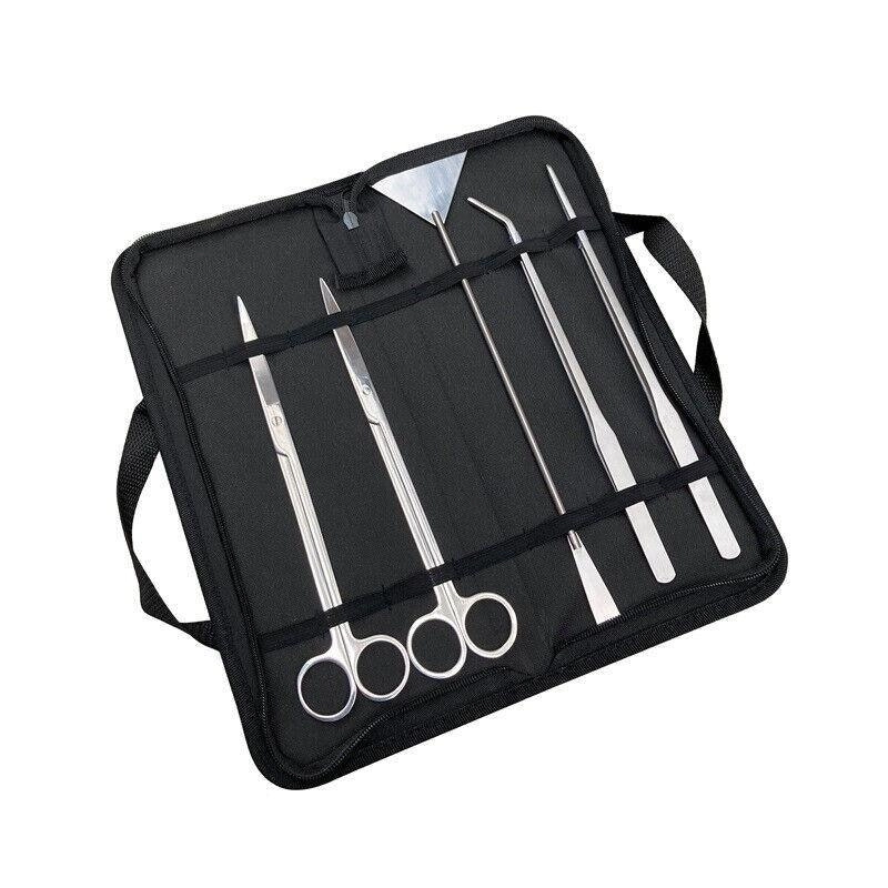 Aquarium Tool Kit Stainless Steel Aquatic Plant Tweezers Scissors Spatula Set Au