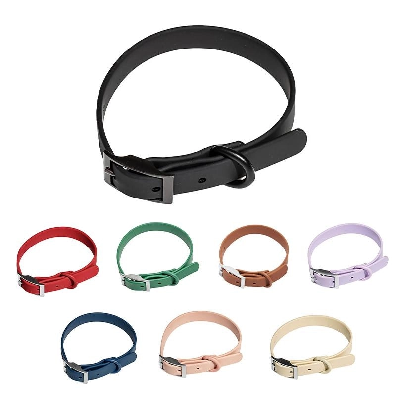 PVC Dog Collar Working Dog Kennels  Waterproof Soft  Adjustable for Pets L Size