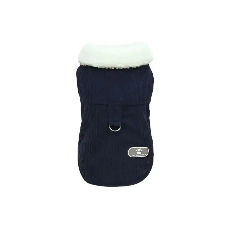 Pet Dog Clothes Jackets Warm Jumper Windproof Puppy Winter Coat Clothes Clothing Navy