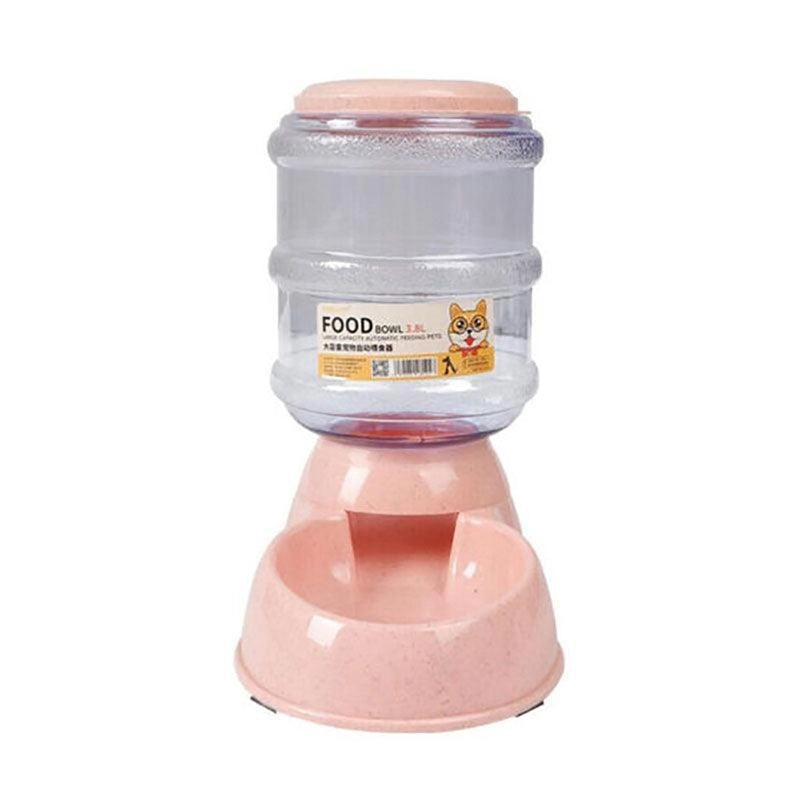 Automatic 3.8L Food Feeder Pet Dog Cat Puppy Dispenser Feeder Bowl Bottle