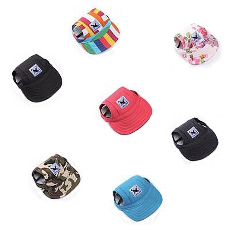 Dog Baseball Cap Outdoor Pet Sun Hat Summer Canvas Visor Puppy XL