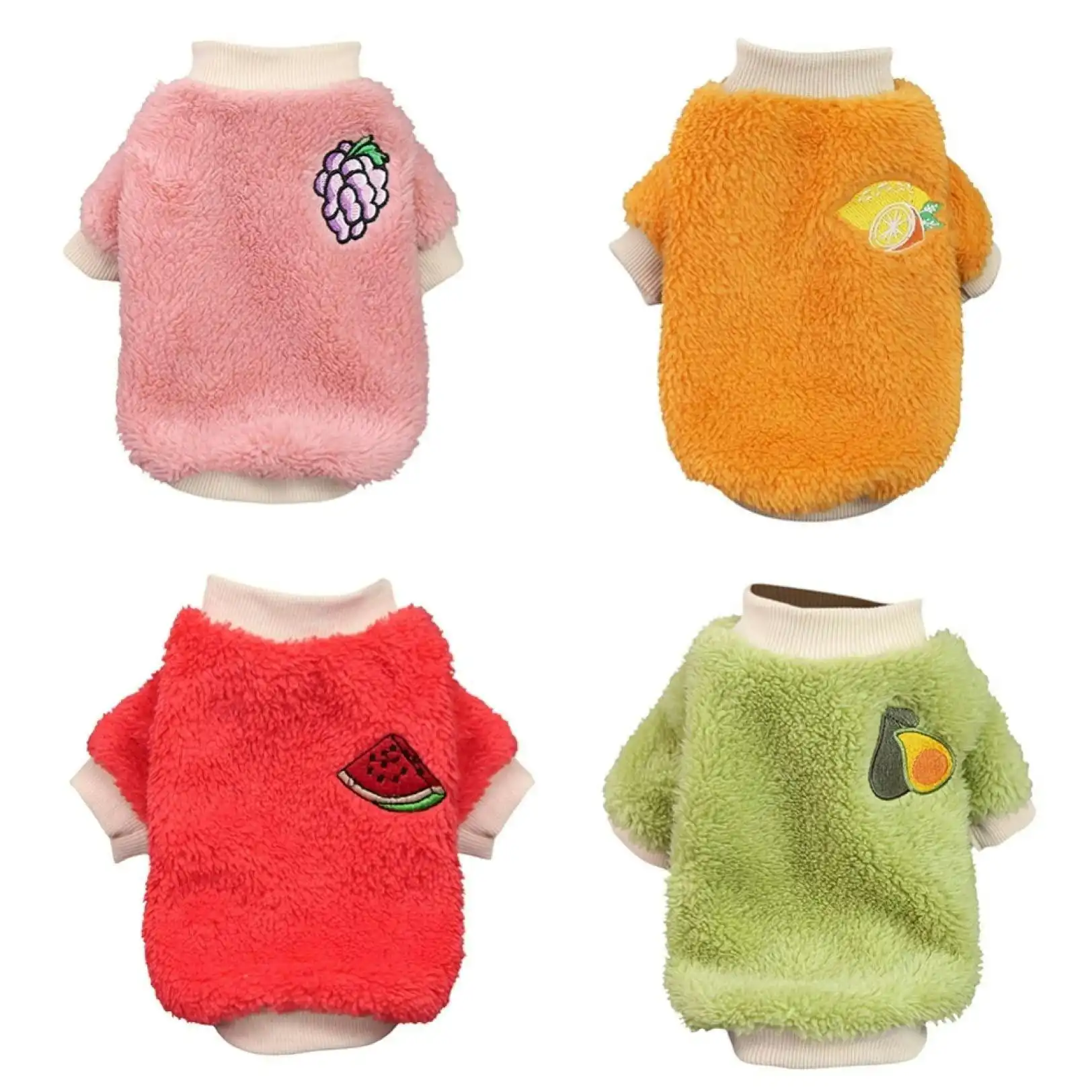 S Puppy Pet Dog Fleece Warm Jumper Sweater Coat Small Yorkie Chihuahua Cat Clothes