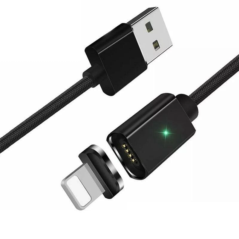 Black Essager Magnetic Fast Charging Data USB Cable for iPhone