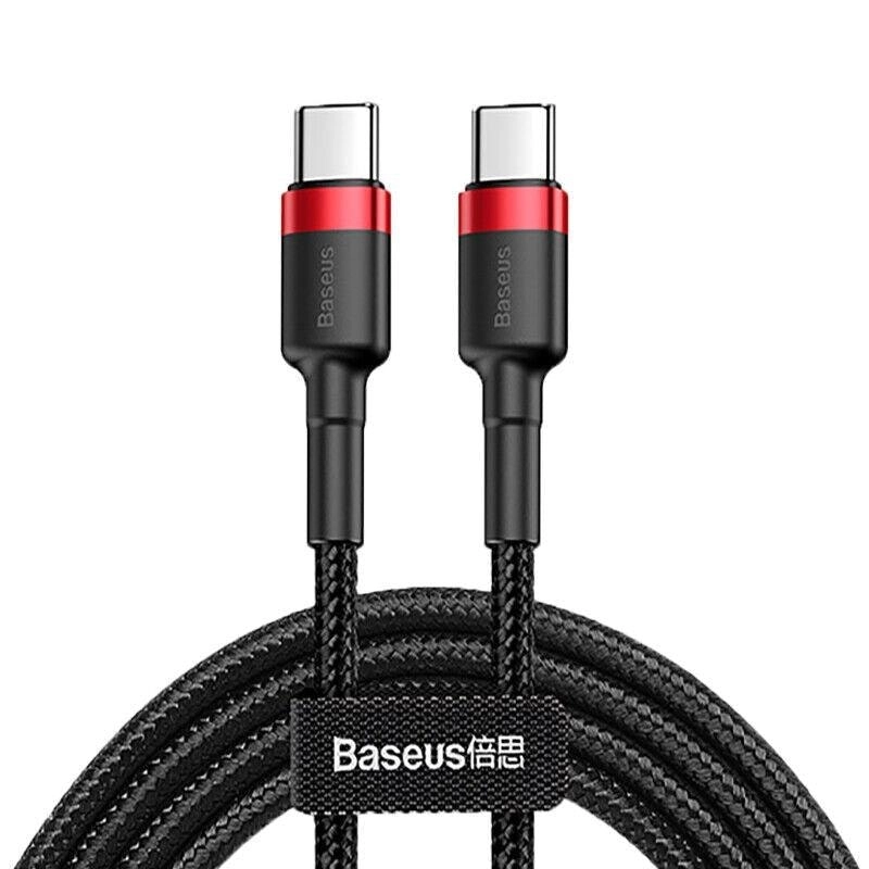 Grey+Black Baseus 60W/100W Usb C To Type C Charger Cable Fast Charge For Samsung