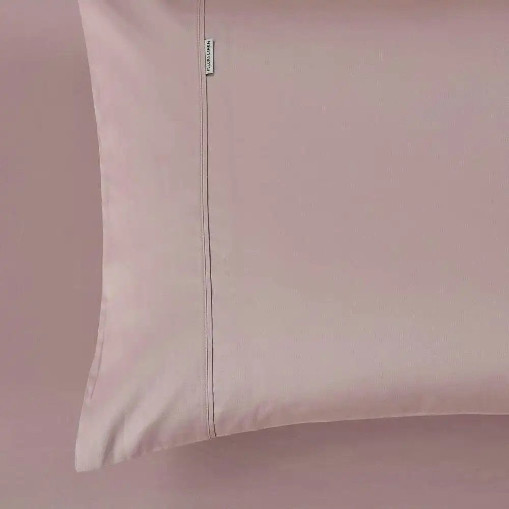 400 Thread Count Fitted sheet Queen Bed Extra Depth Blush