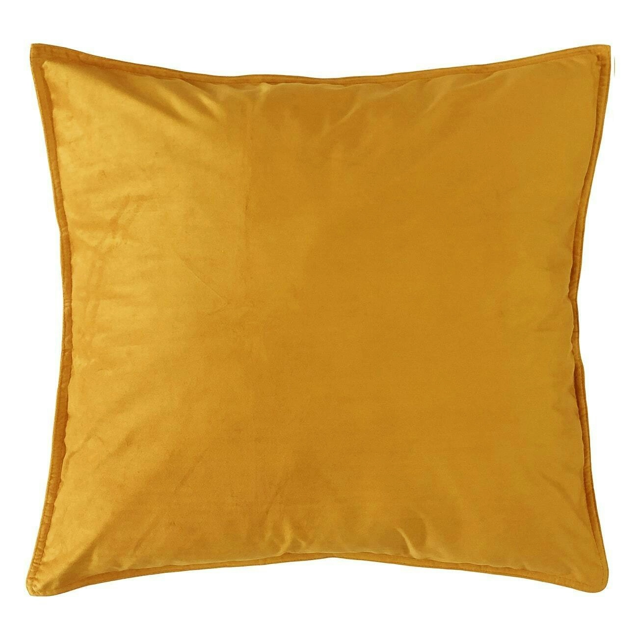 Velvet Cushion Square Mustard