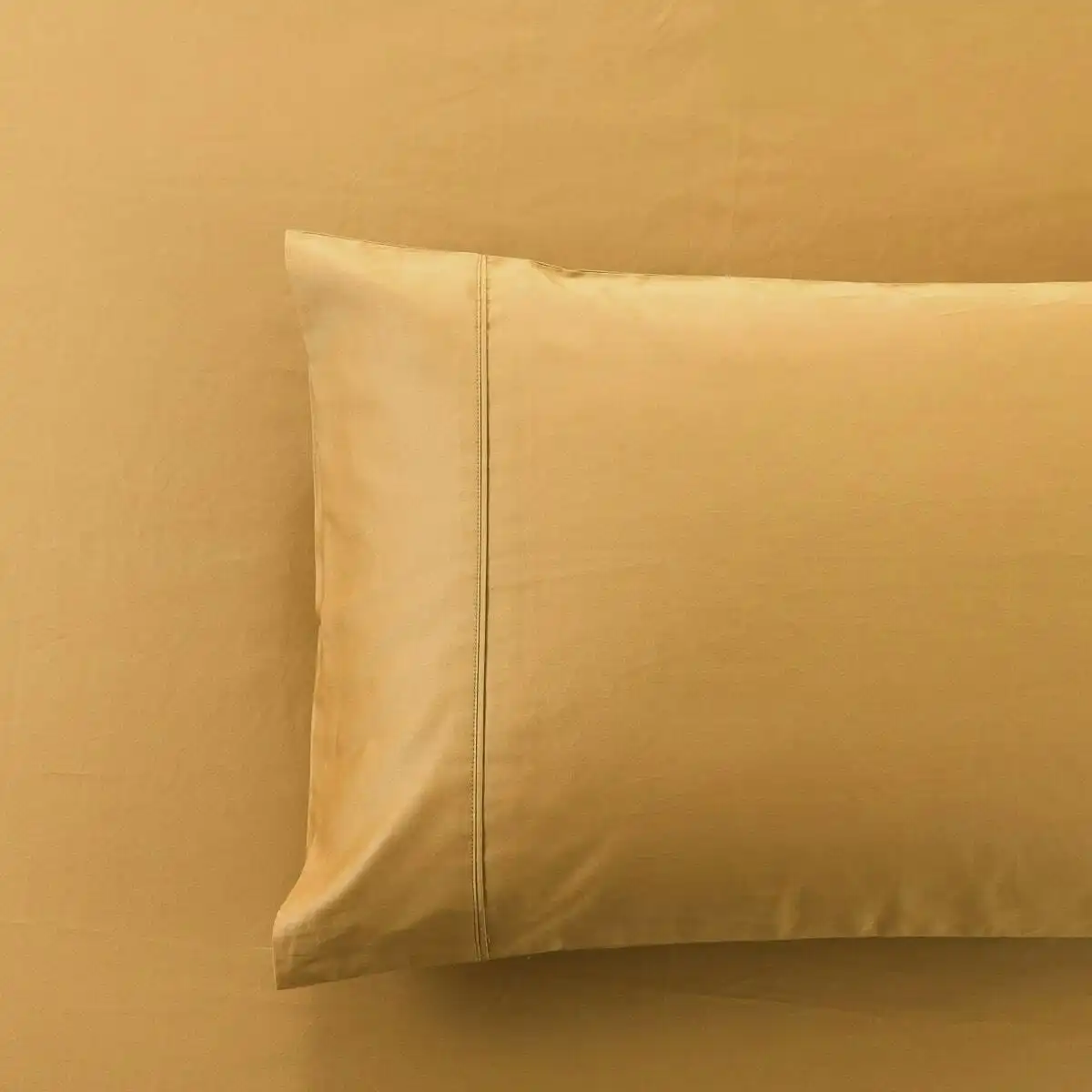 Soho 1000 Thread Count Queen Size Pillowcase Pair Mustard