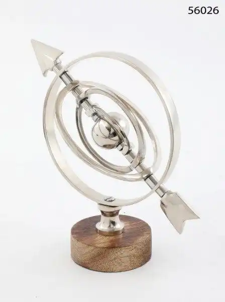 Armillary Wood Base 16.5cm