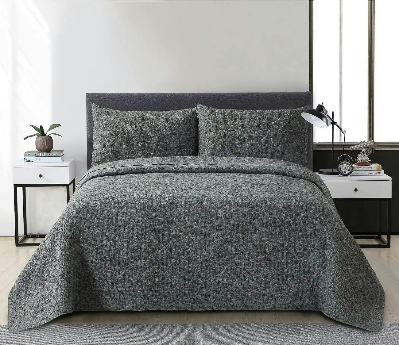 Amaya Stone Wash Bedspread Double Bed