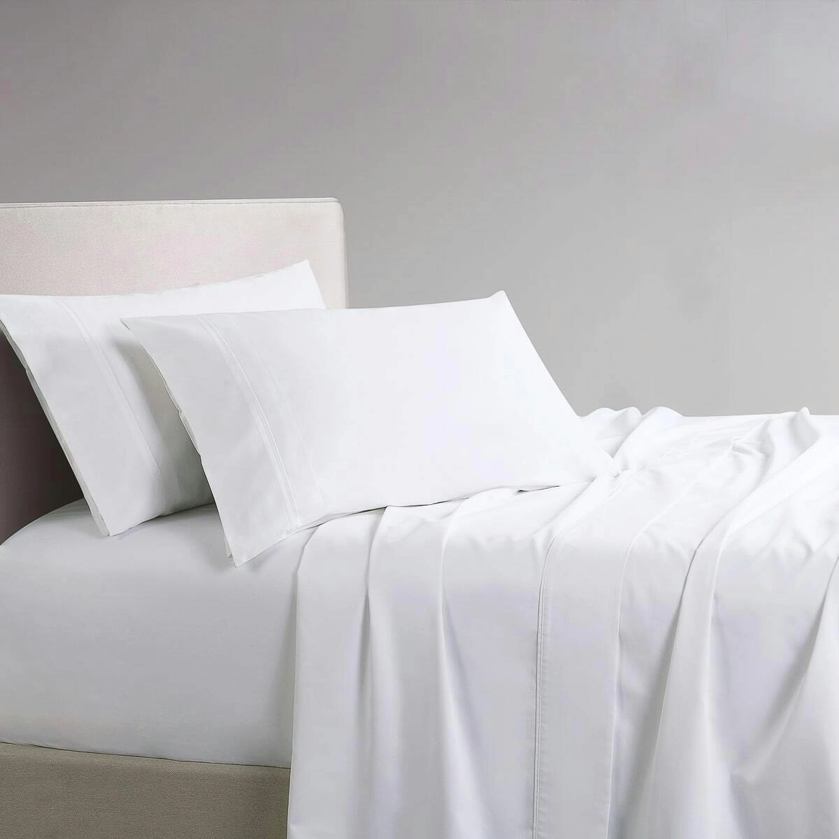 1000TC Cotton Rich Sheet Set White King