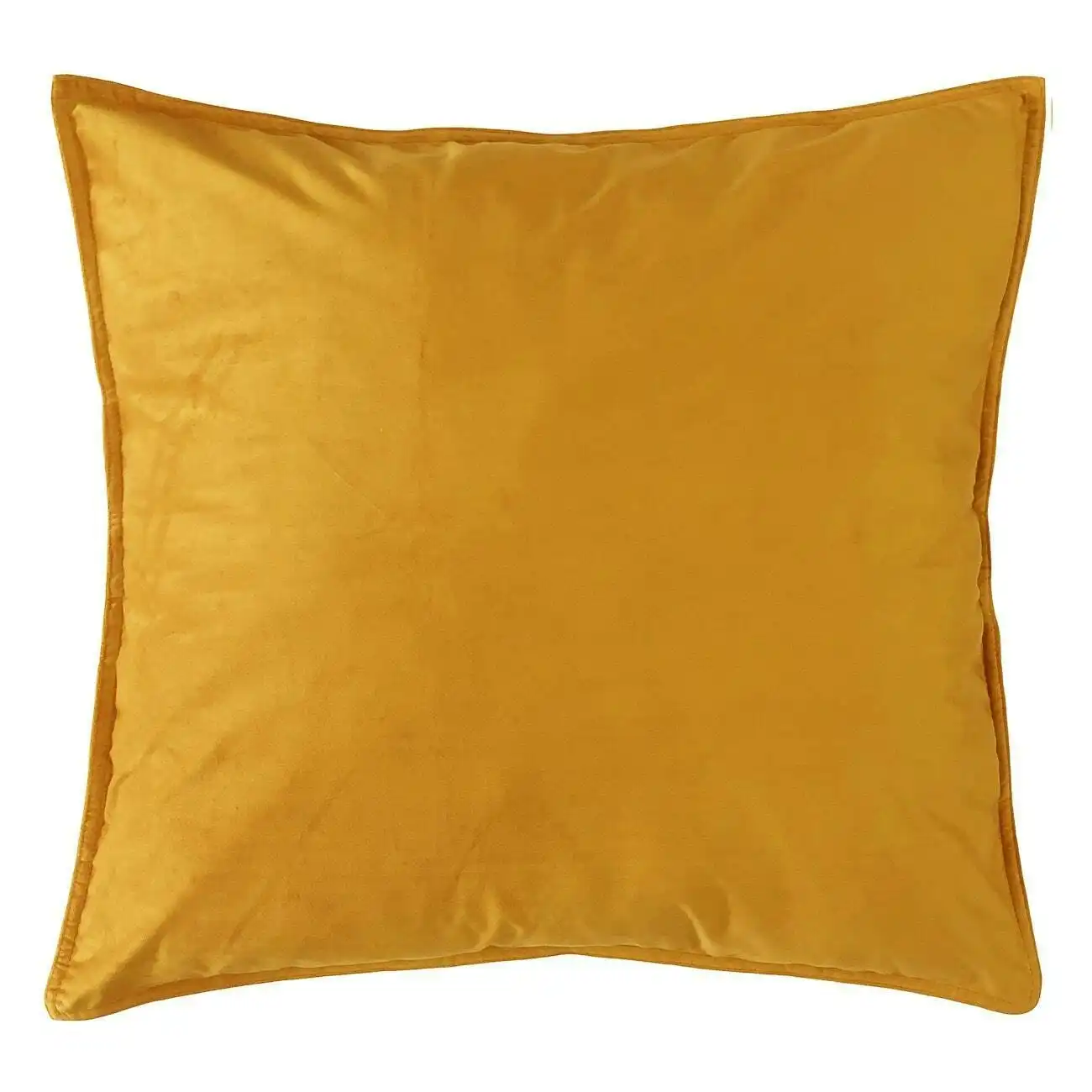 Velvet European Pillowcase Mustard